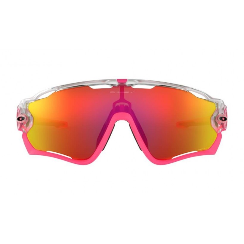 Oakley Jawbreaker Crystal Pop Cycling Glasses Primz Ruby Lens