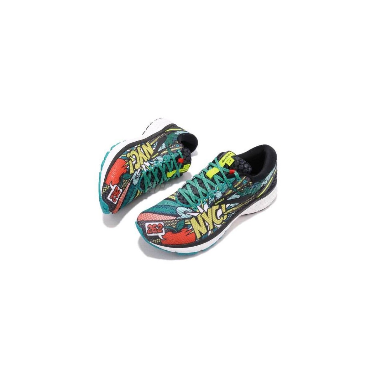 brooks ghost 11 pop art women's