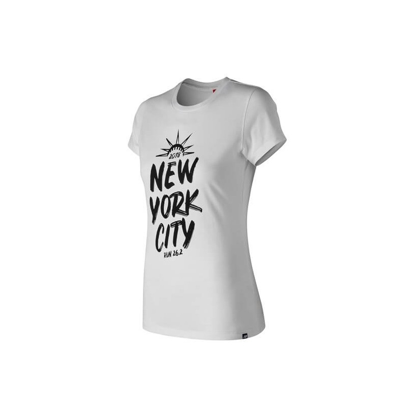 T-shirt New Balance Woman Lady Liberty New York Marathon AW18