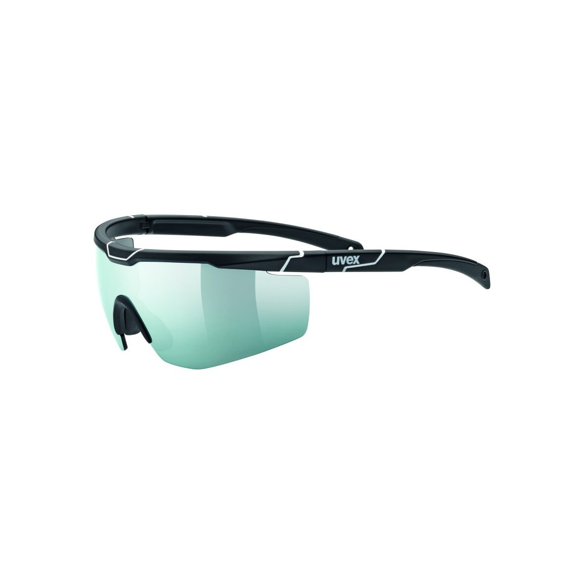 Image of Uvex Sportstyle 117 Sonnenbrille Matt Schwarz Weiß