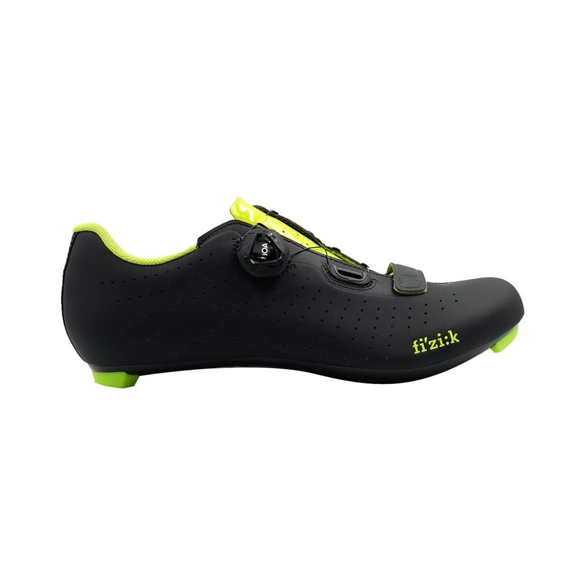 Fizik Tempo R5 Overcurve Shoes Black Yellow Fluor, Size 44 - EUR