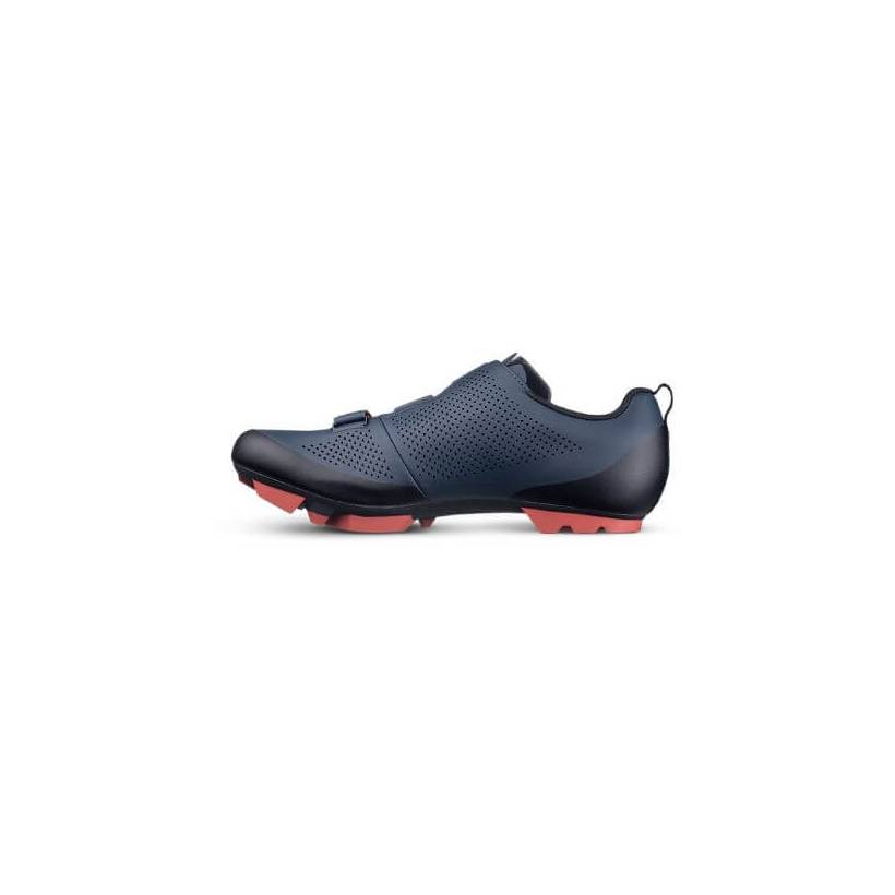 Fizik Terra X5 cor Azul Escuro Vermelho - Tênis MTB