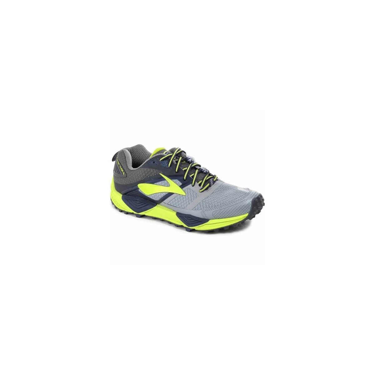 Brooks Cascadia 12 Trail Chaussures AW17 Gris Jaune