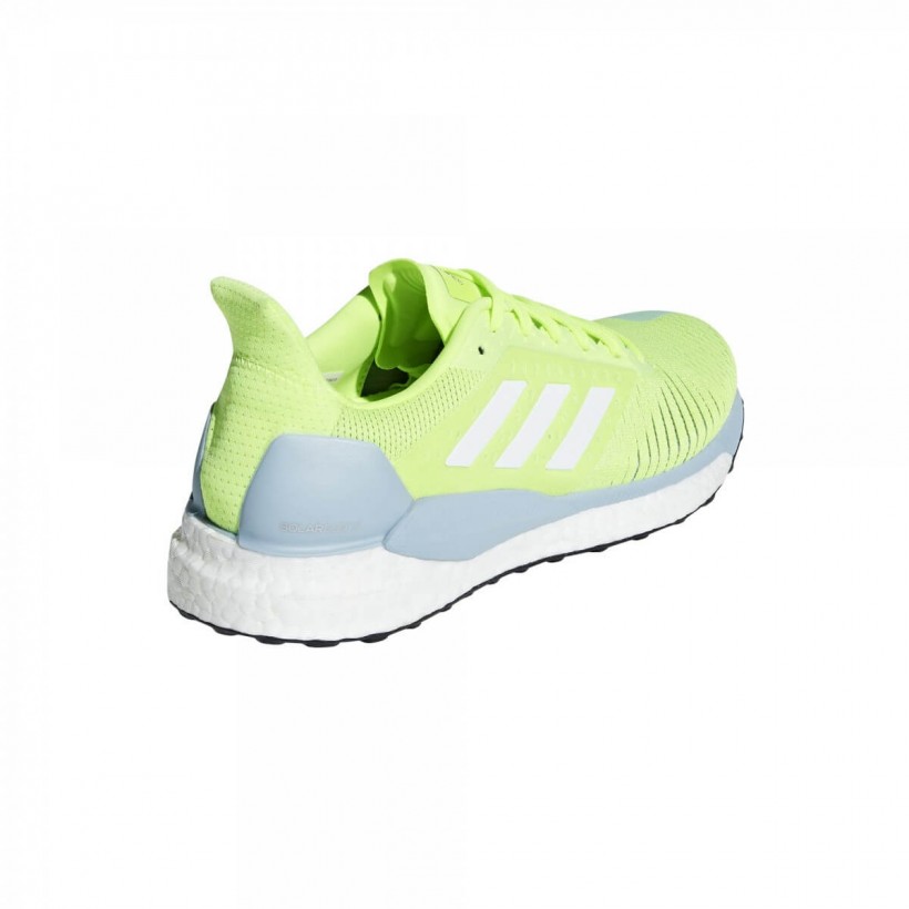 Adidas Solar Glide ST Lima Fluo Weiß Blau SS19 Damen Laufschuhe
