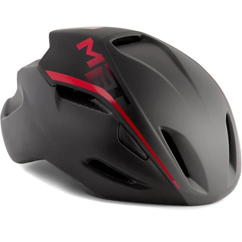 Aero-Helm Met Manta Schwarz Rot