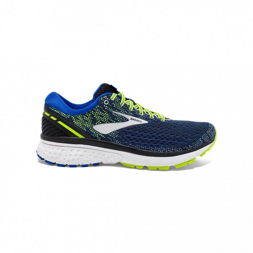 Brooks Ghost 11 Black Blue Yellow AW18 Man