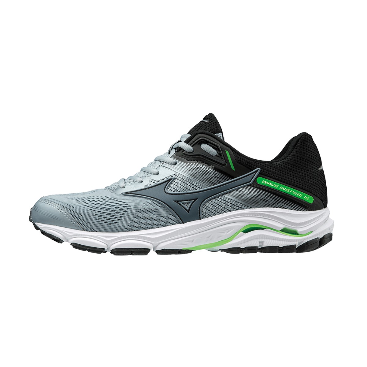 Mizuno Wave Inspire 15 Scarpe Grigio Nero Verde