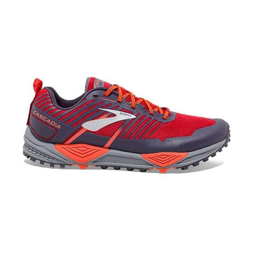 Brooks Cascadia 13 Rot Orange Grau SS19