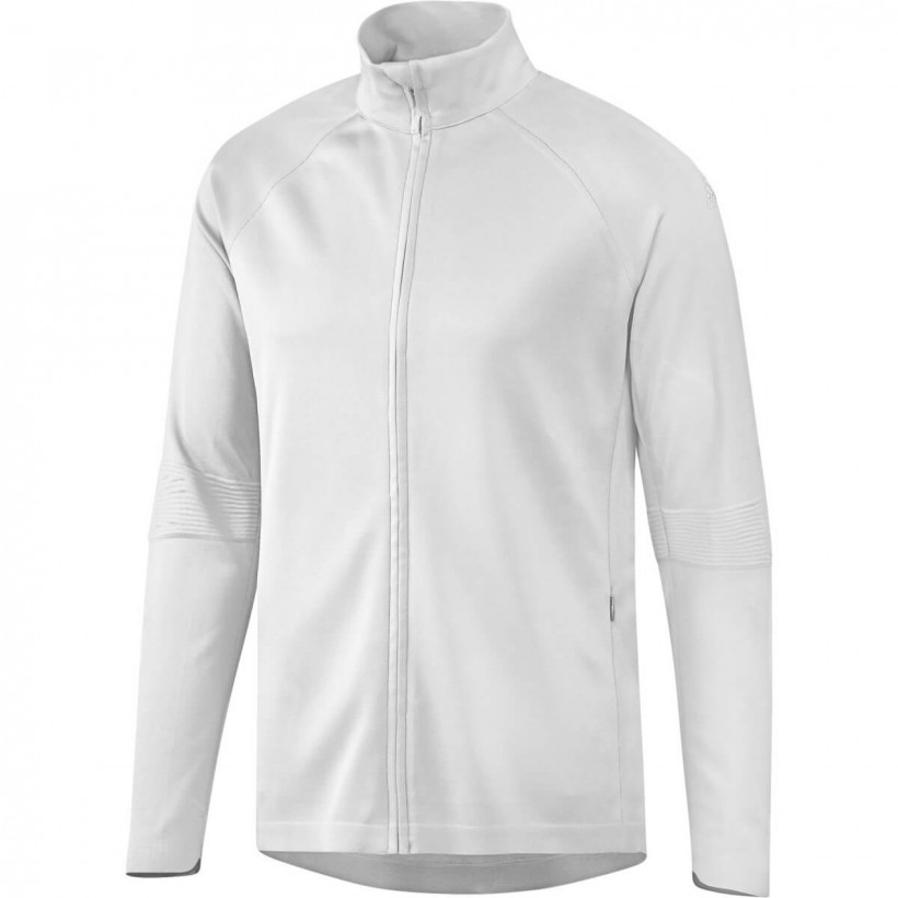 adidas white running jacket