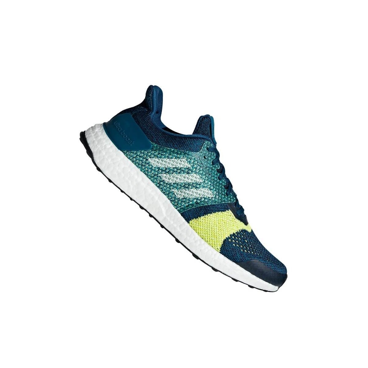 Adidas Ultra Boost ST Men's Shoes Blue Yellow Green PV19
