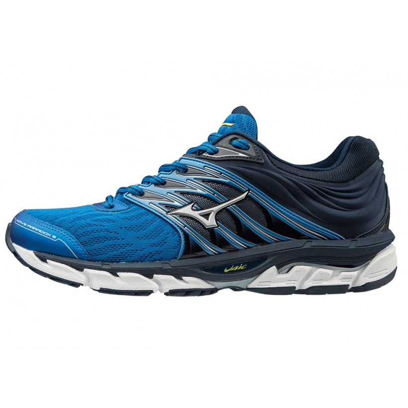 Mizuno Wave Paradox 5 Scarpe Blu Grigio 5 SS19