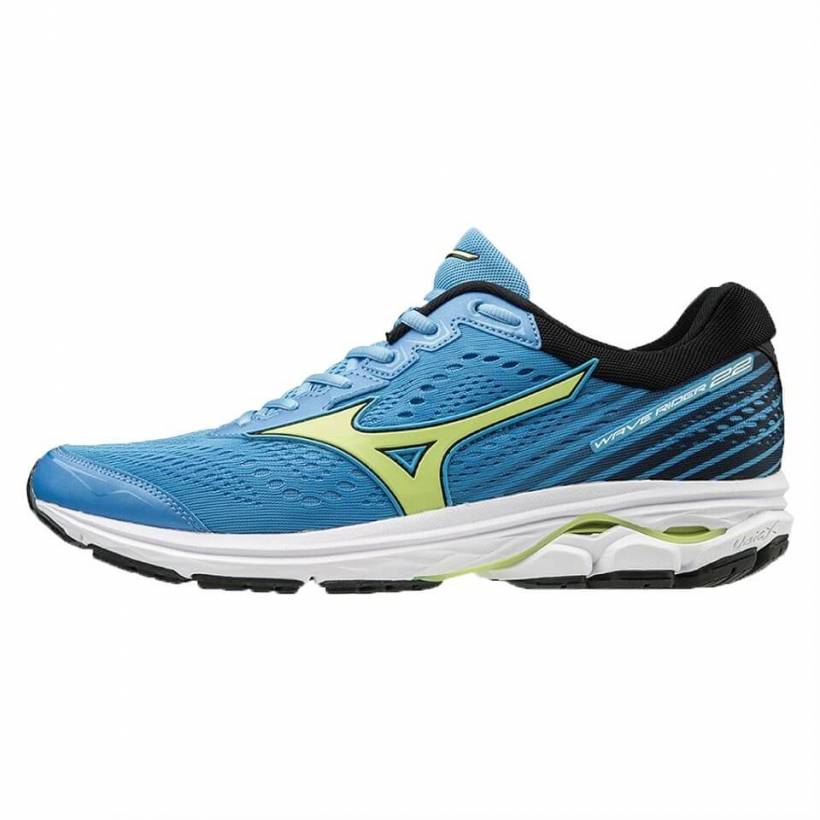 Buty Mizuno Wave Rider 22 Niebieskie Zielone Czarne SS19
