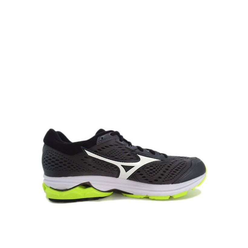 Chaussures Mizuno Wave Rider 22 Gris Jaune SS19