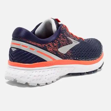 Brooks Ghost 11 Blue Navy Coral Gray PV19 Women