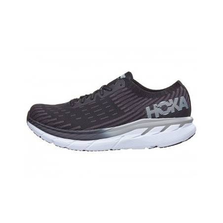 Scarpe Hoka One One Clifton 5 Knit SS19 nere bianche da uomo