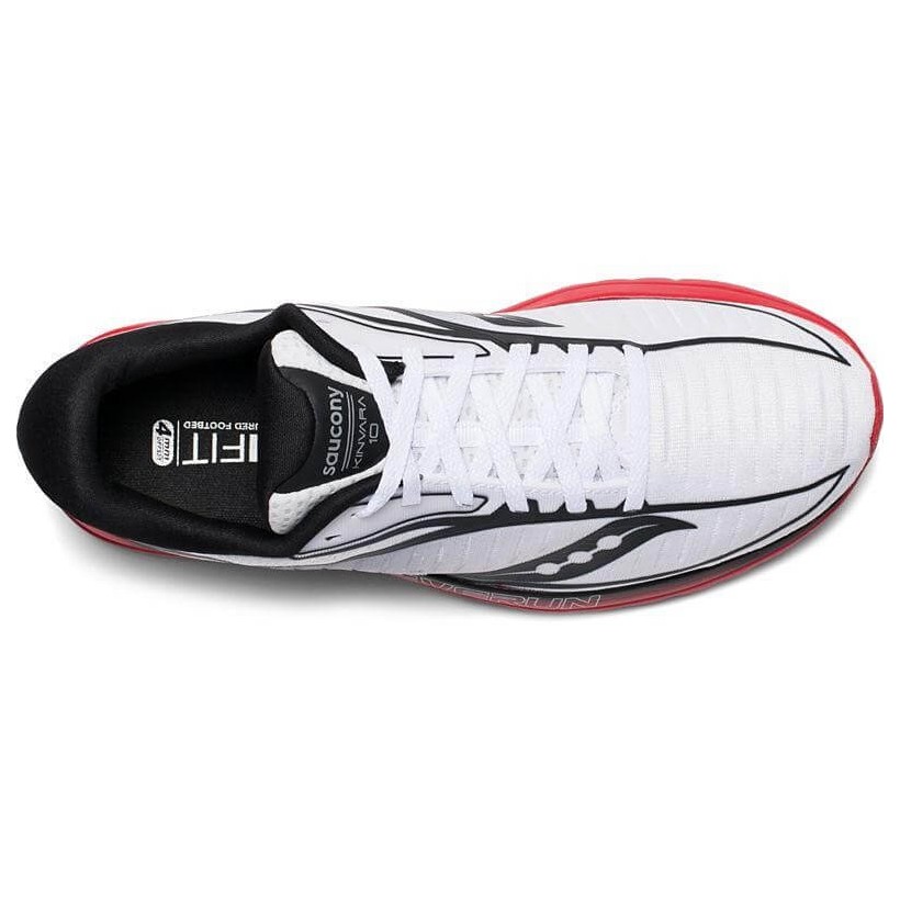 Saucony Kinvara 10 Bianco Rosso Nero Uomo SS19