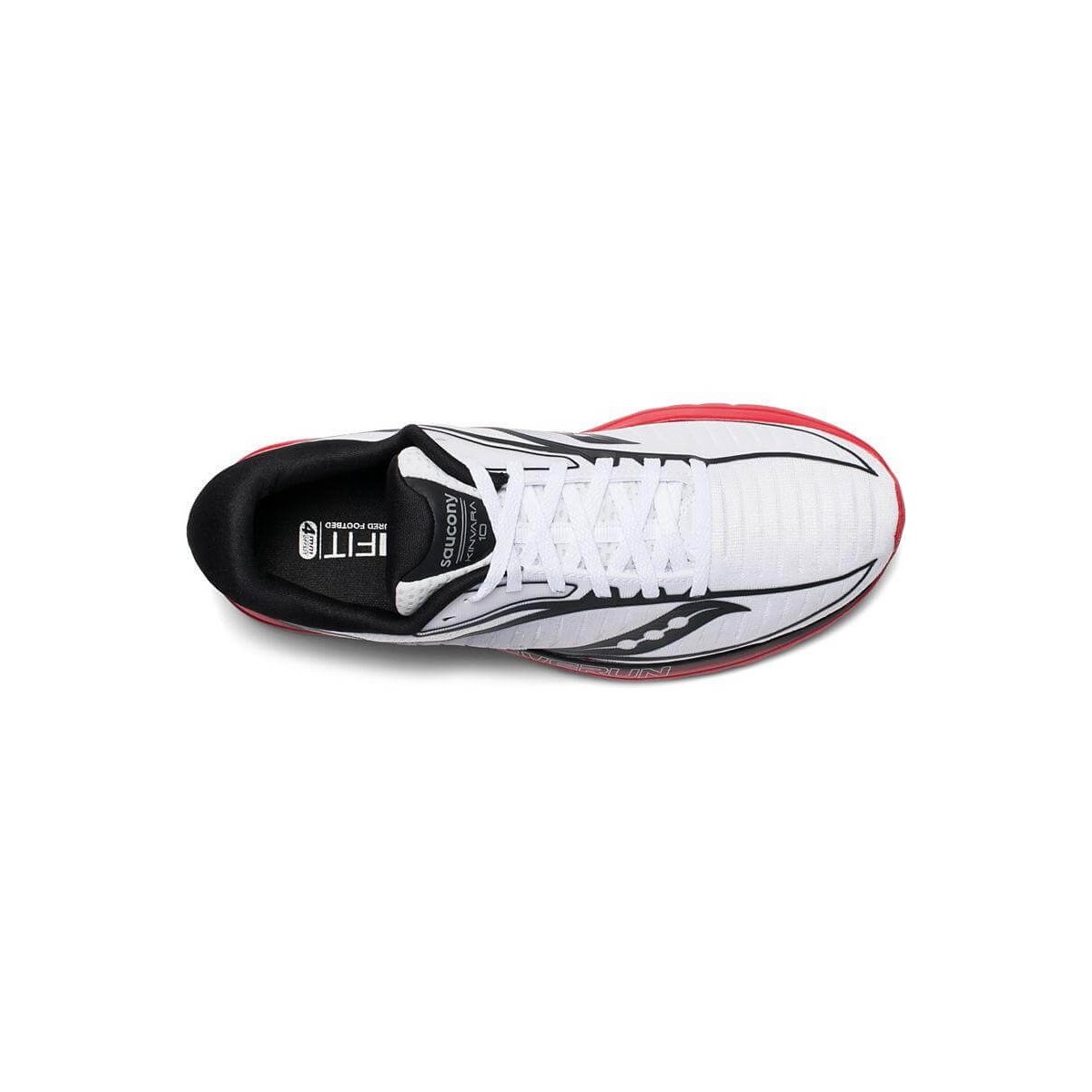 Saucony Kinvara 10 WeiB Rot Schwarz Herren SS19