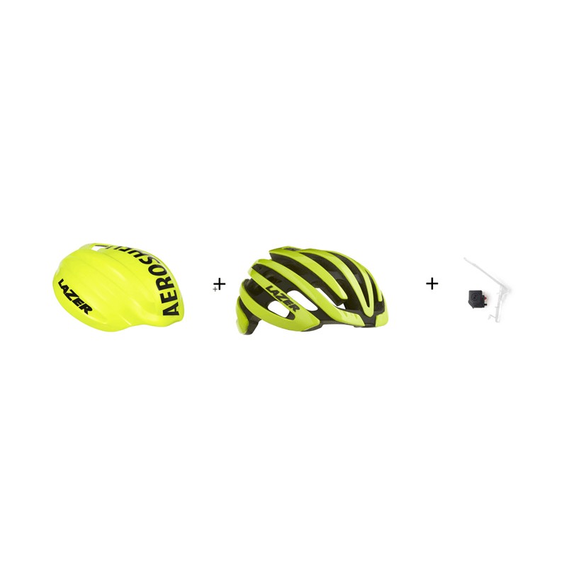 Lazer z1 Helmet + Aeroshell + Yellow Led (Limited Edition)