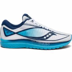 Saucony Kinvara 10 WeiB WeiB Blau Damen SS19
