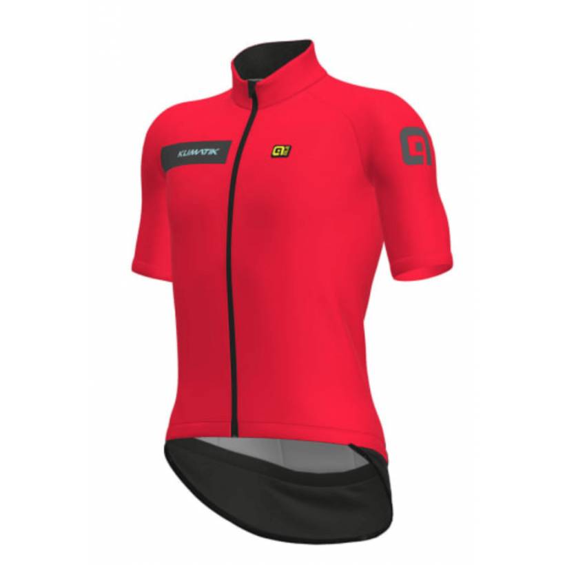 Maglia da ciclismo ALE Klimatik Rainprotec. rosso nero
