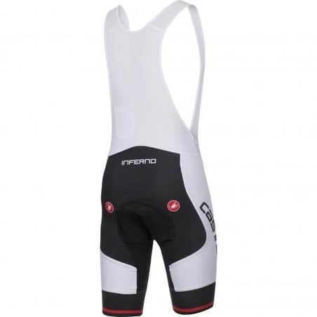 Castelli Inferno White Black Bib Shorts