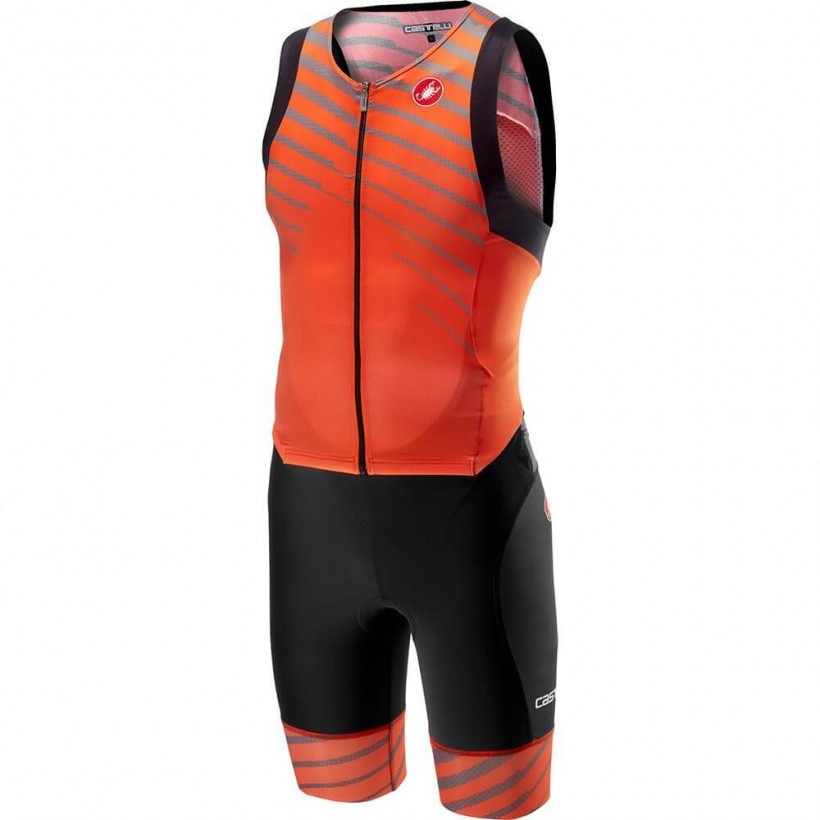 Castelli Free Tri Orange Trisuit