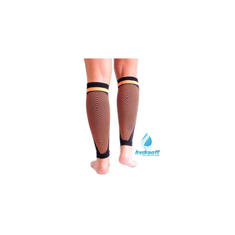 Medilast NRG Triathlon Calf Sleeves Black-Orange