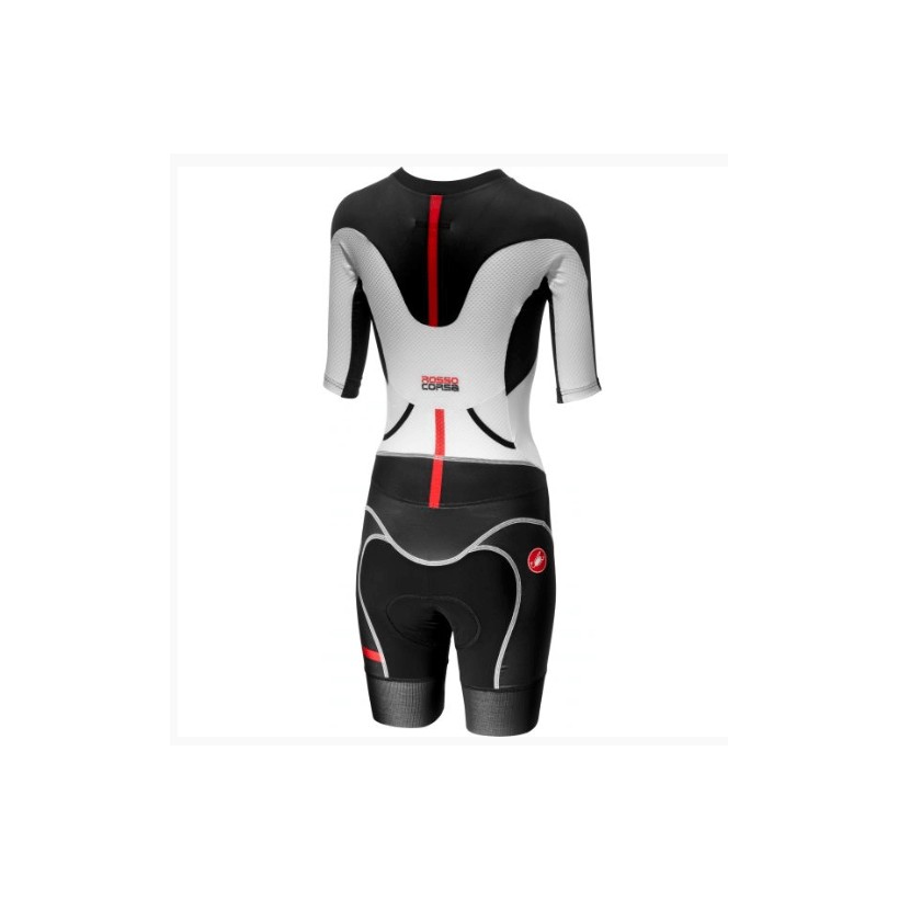 Combinaison Castelli Integral All Out Femme Blanc Noir