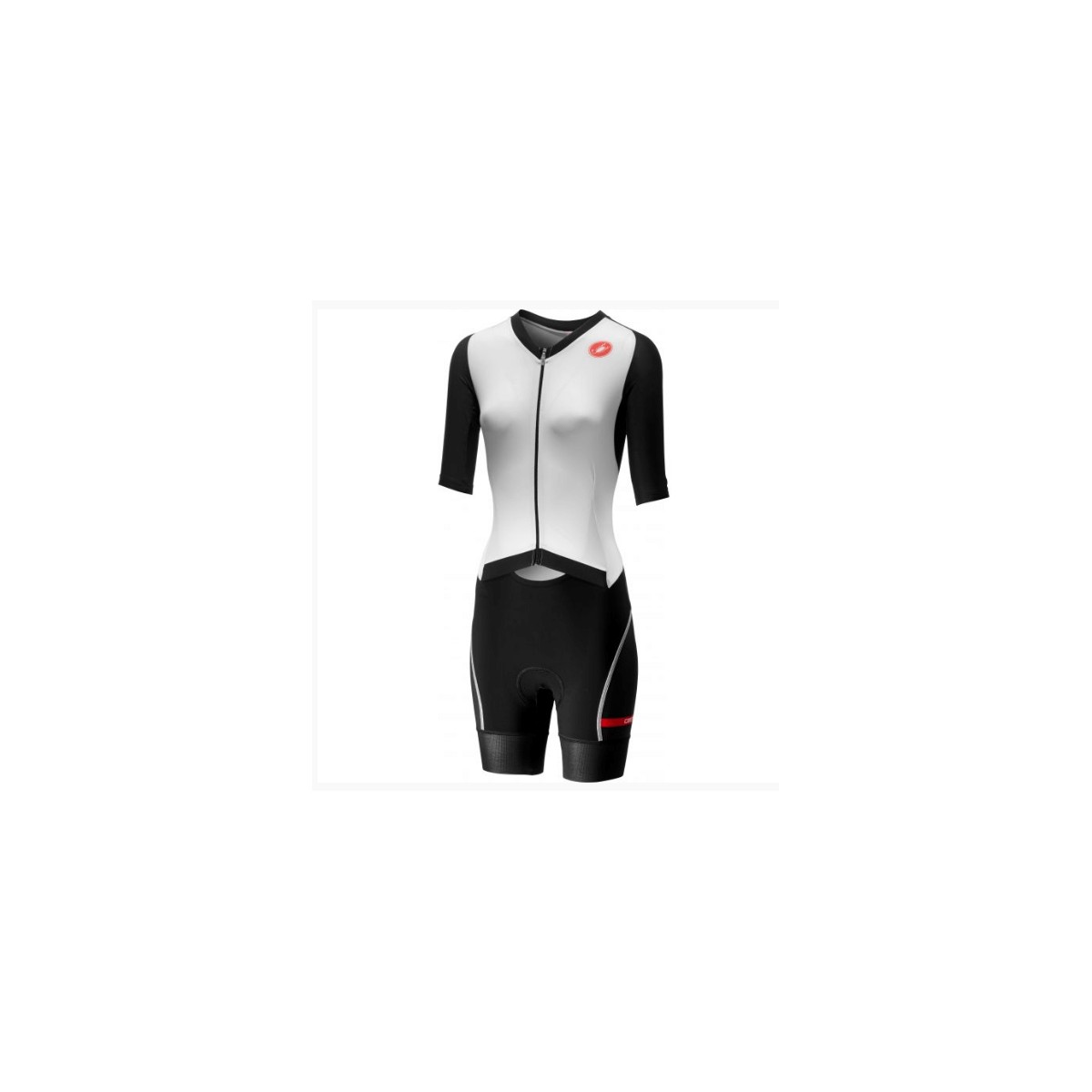 Castelli Integral All Out Tri Suit Woman White Black, Size S