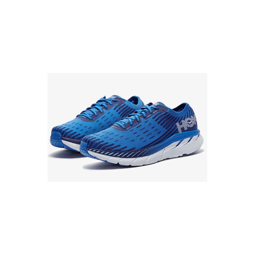 Hoka One One Clifton 5 Knit SS19 Blue White Man Shoes