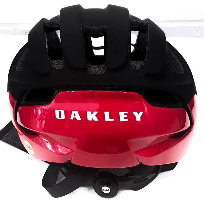 Oakley ARO3 MIPS Helm Schwarz Rot