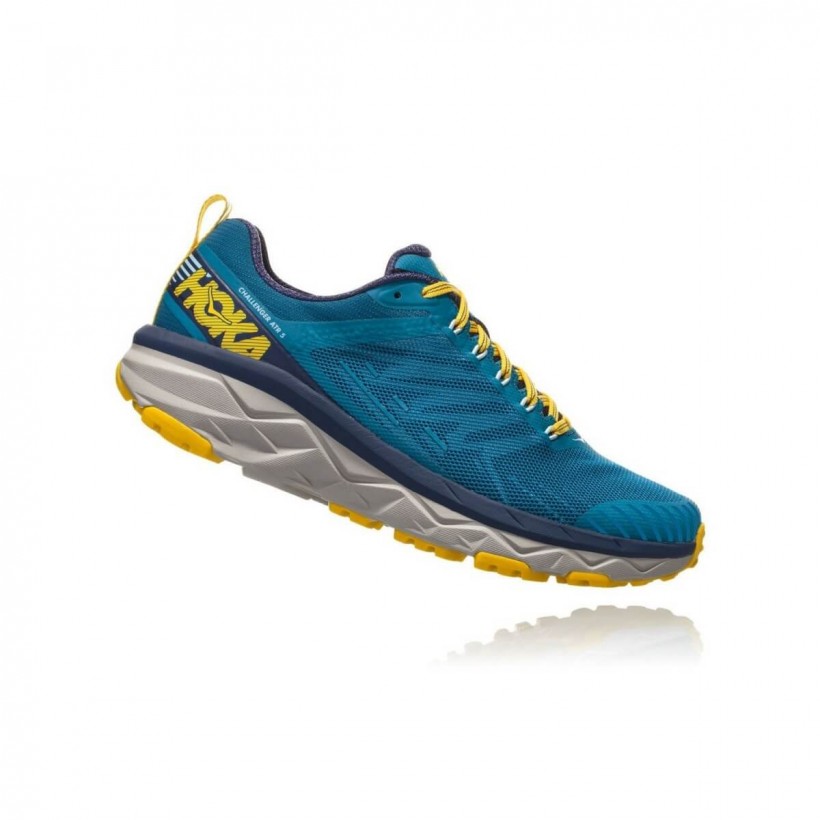Hoka One One Challenger ATR 5 Blue Yellow SS19 - Trail Shoes