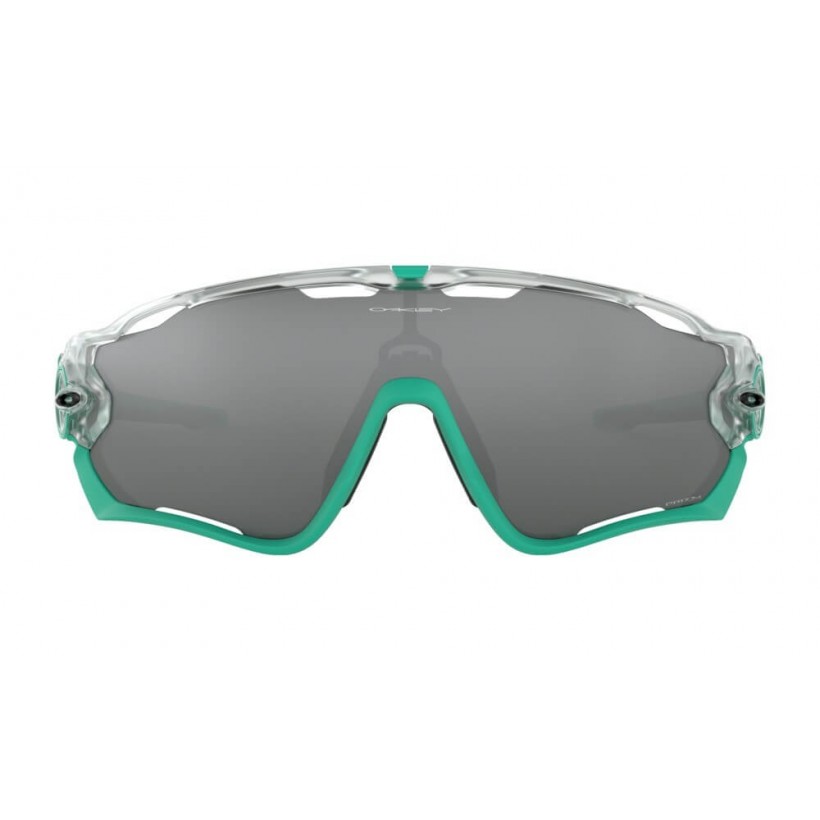 Oakley Jawbreaker Polished White Cycling Glasses Primz Black Iridium Lens