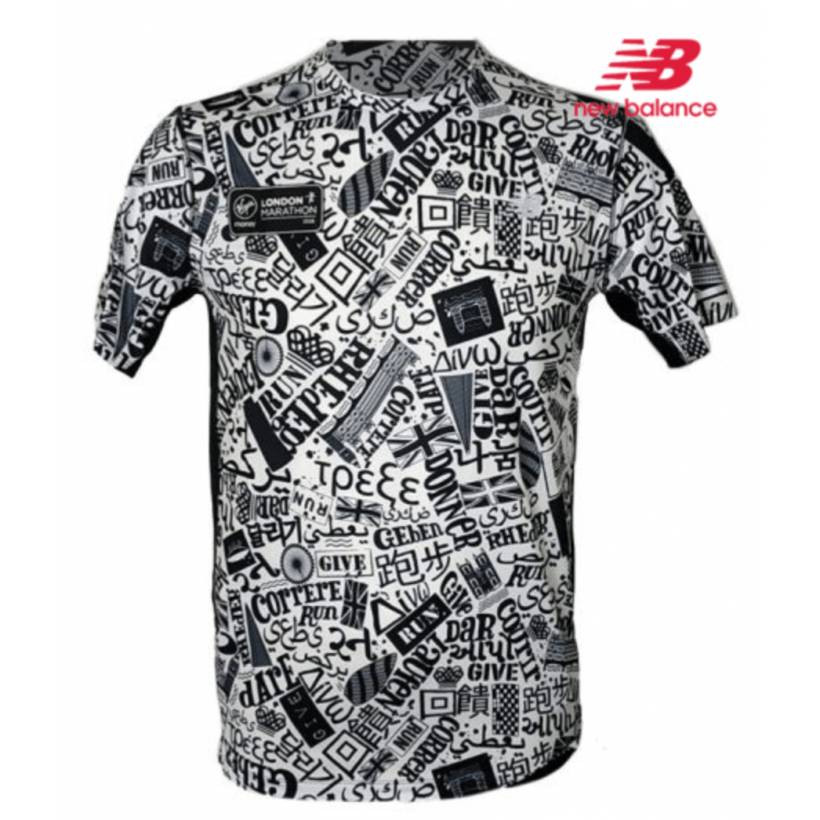Camisa feminina New Balance Ice 2.0 sem mangas para maratona de Londres