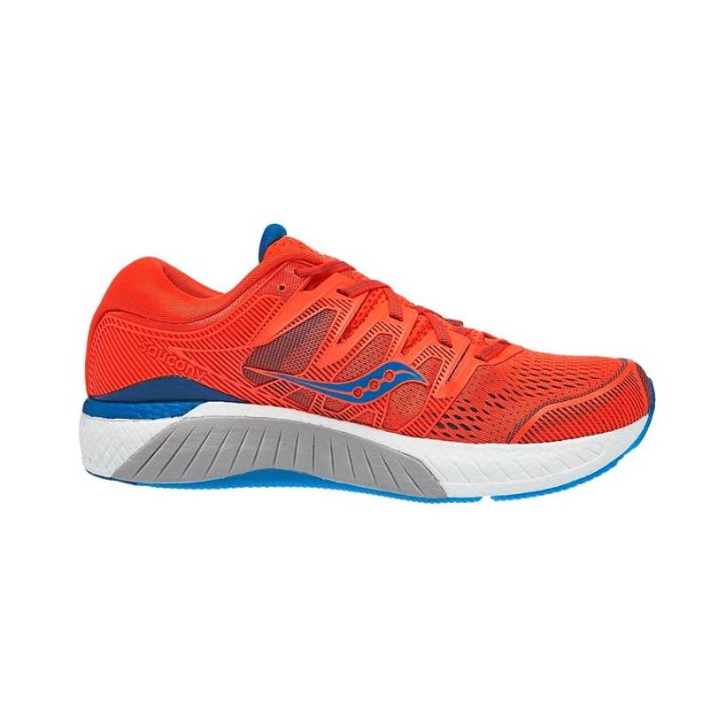 Tênis de corrida Saucony Hurricane ISO 5 Laranja Azul SS19