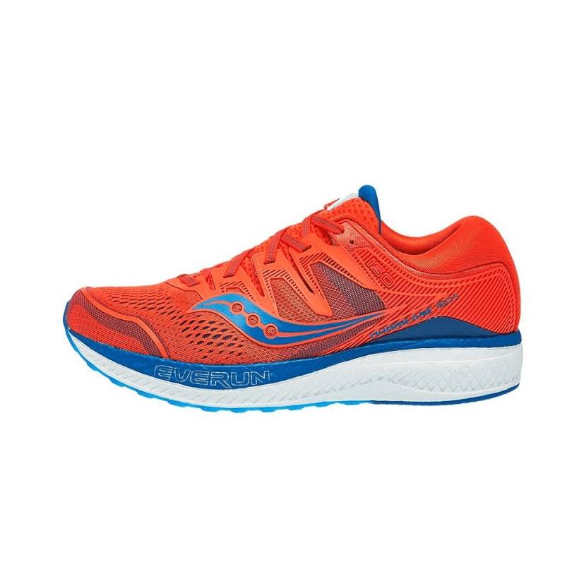 Tênis de corrida Saucony Hurricane ISO 5 Laranja Azul SS19