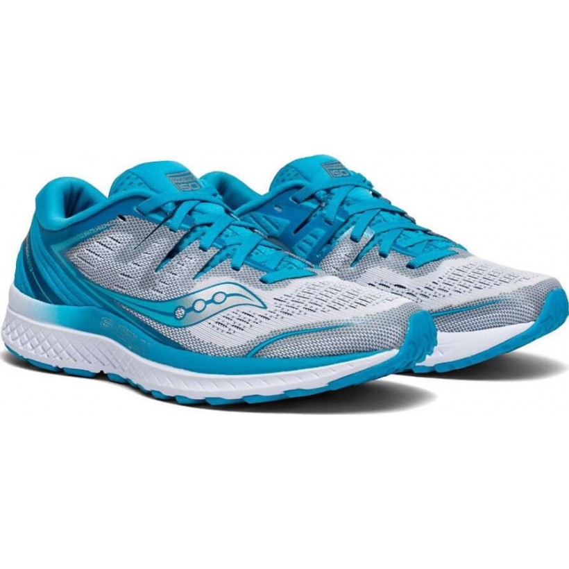 Saucony Guide Iso 2 Azul blanco Mujer