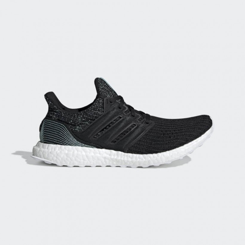 Adidas UltraBoost Parley Shoes Black White.