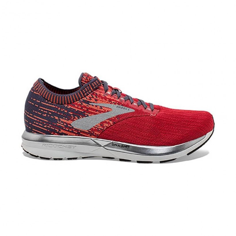 Brooks Ricochet Red Orange Gray PV19 Men's Shoes