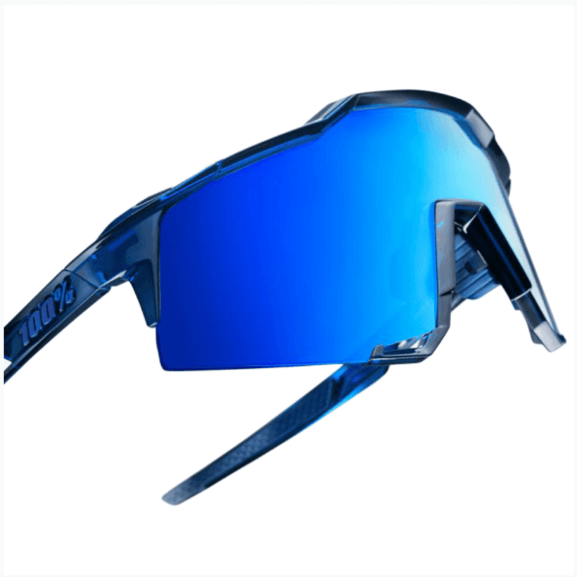 たかはーしー 100% SPEEDCRAFT クリア ブルー Gafas 100% Speedcraft - Polished Translucent Crystal Blue
