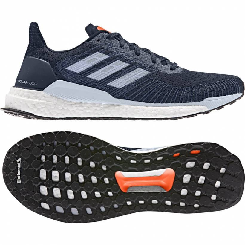 Adidas Solar Boost 19 Chaussures Marine Bleu Blanc Orange AW19