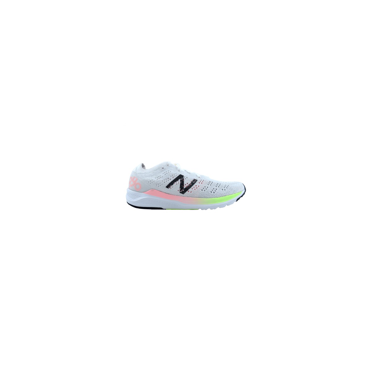 Escrupuloso Fiordo regalo Zapatillas New Balance W890 Blanco Amarillo Rosa Mujer