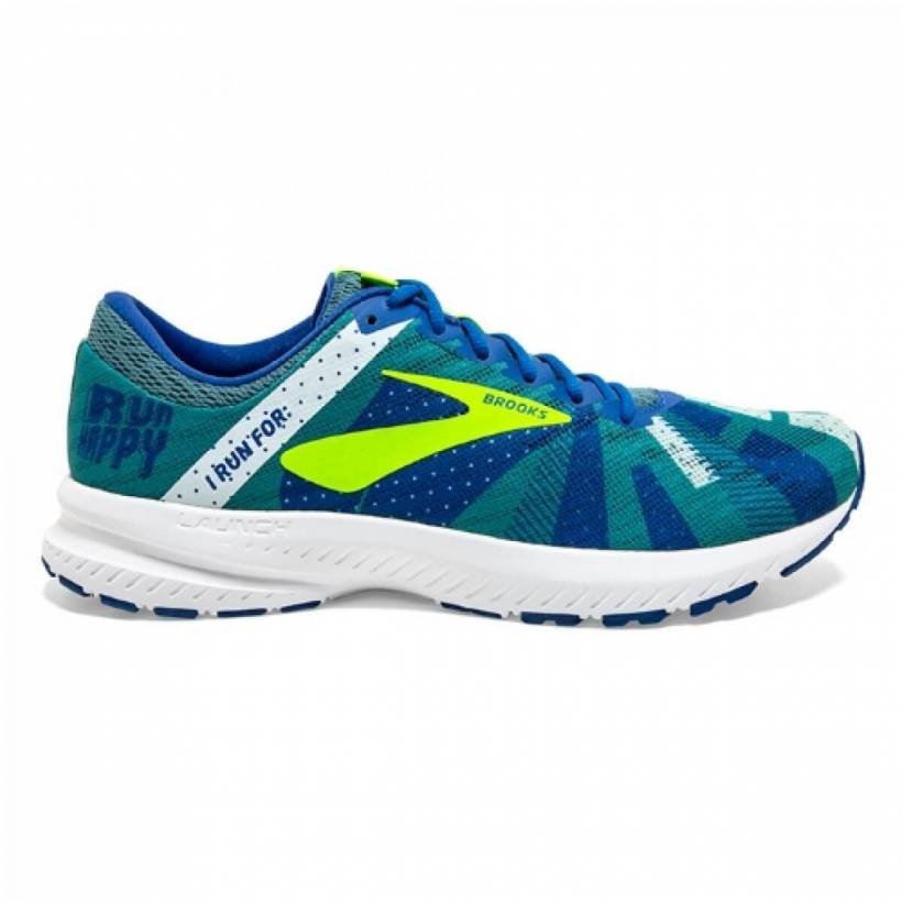 Brooks Launch 6 Chaussures Bleu Vert Nightlife SS19