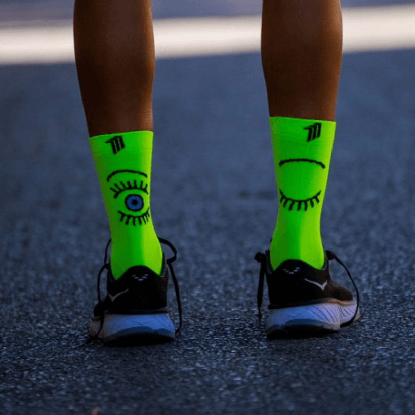 Chaussettes Sporcks Eye Jaune