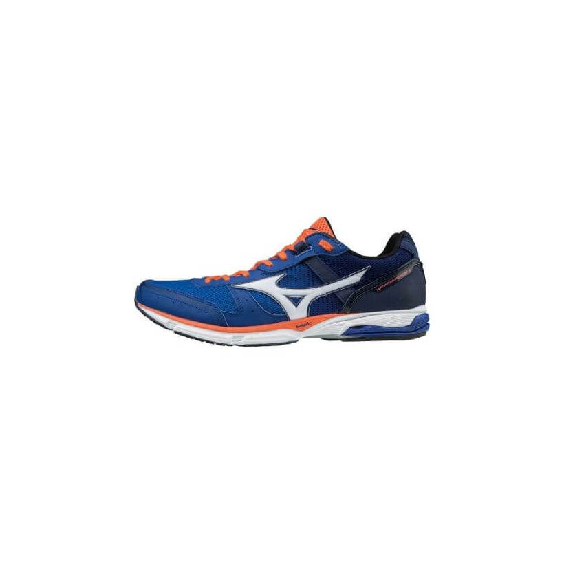 Zapatillas Mizuno Wave Emperor 2 Hombre PV19 Azul Negro Naranja