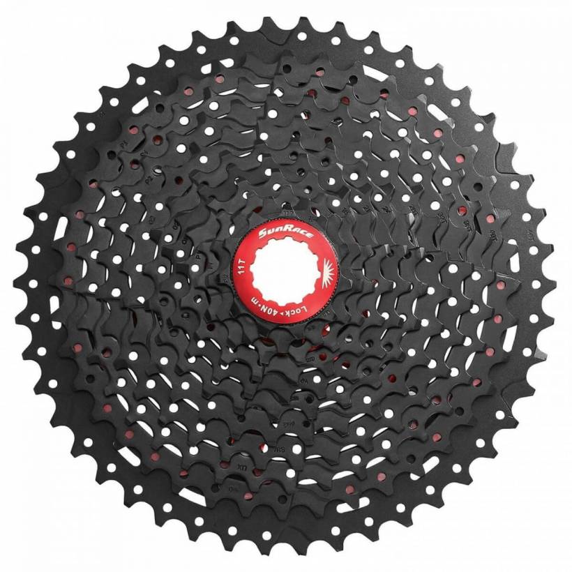 SunRace MX9X Kassette, 11 Gänge, 10-46 Metallic Black