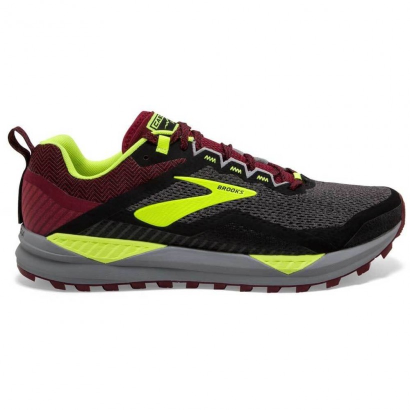 Brooks Cascadia 14 Chaussures Noir Grenat Jaune AW19