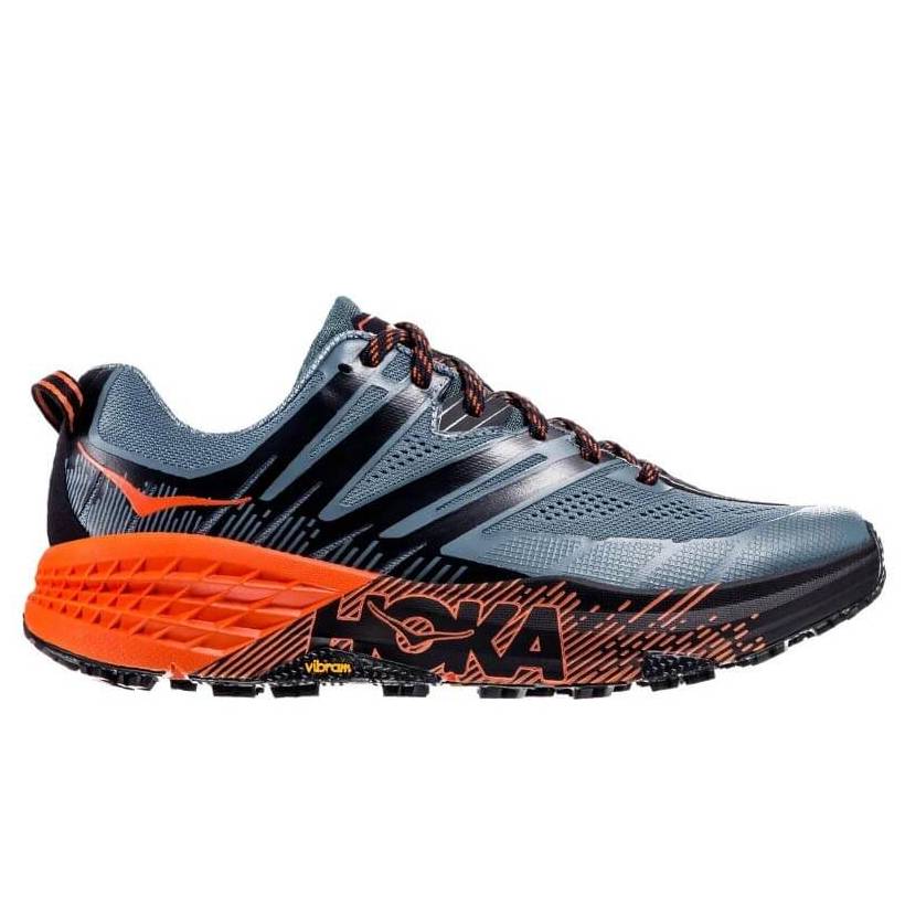 Buty Trail Hoka One One SpeedGoat 3 Szary Pomarańczowy Stormy Tango AW19