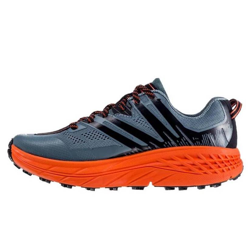Buty Trail Hoka One One SpeedGoat 3 Szary Pomarańczowy Stormy Tango AW19