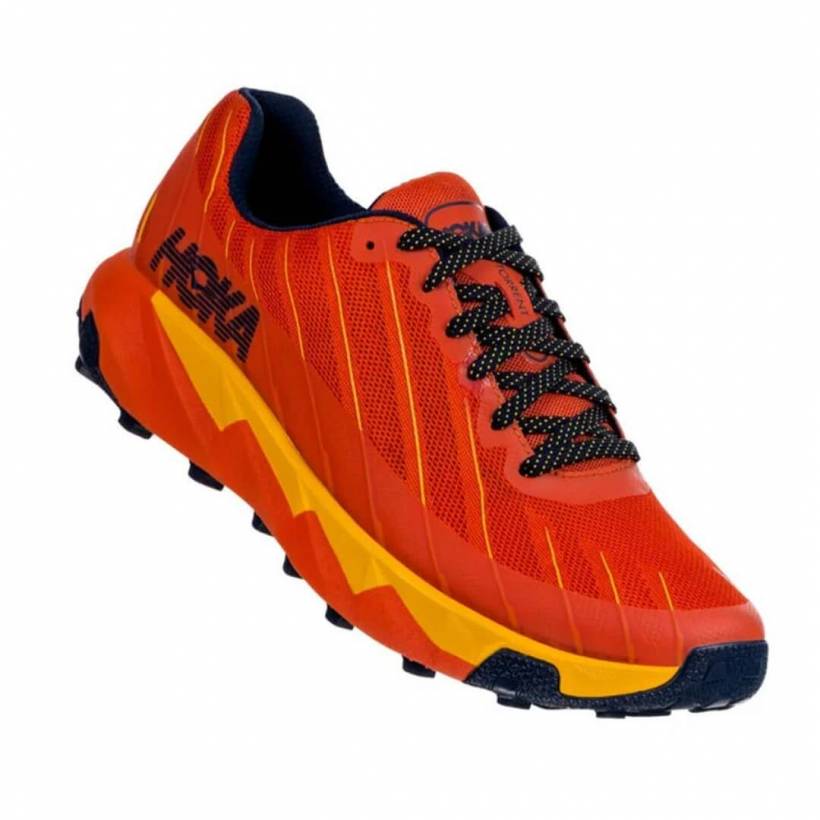 Chaussures Trail Hoka One One Torrent Orange Tango Or AW19 pour Homme